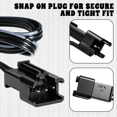 Close-up of 7.4 Volt LiPo Battery Charger Cable with SM3PIN Plug showing secure snap-on design for RC cars and toys.