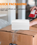100 Pack White EPE Packing Bags for Glassware Protection and Fragile Items, Soft Cushioning Sleeves for Moving and Shipping