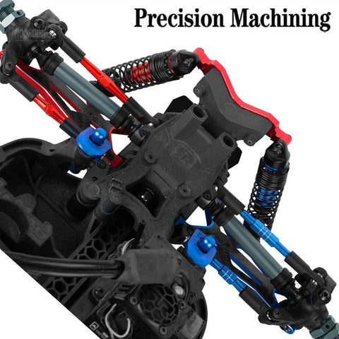 Heavy Duty Beefed Up Alloy RC Drive Shaft Upgrade Kit For One Eighth Typhon 3S BLX And Typhon Mega 550 Steel CVD Front And Rear Driveshafts Hardened Four Piece Titanium Upgrade Easy Install Boost Strength And Durability, close-up RC suspension