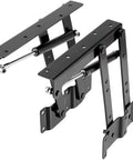 Solid Built One Pair 10 Inch Gas Lift Hinges For Coffee Tables Hella Smooth Motion Handles 100 Pounds, matte black steel design.