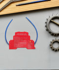 Heat Activated Auto Fire Extinguisher Patch With Drop Dead Aluminum Alloy Housing And Super Sticky Backing for garage safety and vehicle protection.
