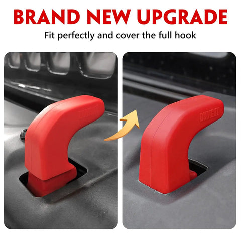 Factory Style Tow Hook Covers Upgrade For Jeep Wrangler JK JL Gladiator TJ Red Protector Accessories 2007 2022