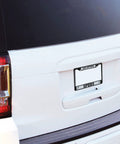 Car with It's A Philly Thing Black Chrome Car Frame With Decal Insert 12x6 for NFL Philadelphia Eagles Fans displayed on rear