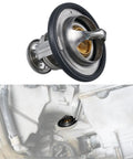 Heavy Duty Coolant Thermostat With Integrated Seal Gasket For Honda Civic Crv Odyssey Crz Insight Engine Cooling, copper stainless material.