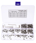 Stainless Steel Hex Socket Screws Kit 240 Piece Assortment With Recessed End Positioning in organizer box