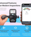 Skipper 5 Boat Moisture Meter SMM5 Non Destructive Analog Gauge For Wood And GRP Hulls Decks And Sandwich Core Structures Dual Depth Readings For Quick Moisture Content Checks On Boats, with app display