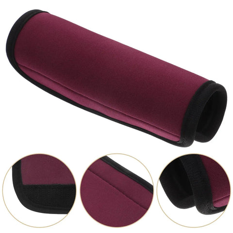 Purple Two Pack Neoprene Dumbbell Handle Covers For Pull Up Bars And Barbells Secure Grip Bar Pad Cushions For Weightlifting Gym Accessories