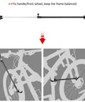 Height Adjustable Bike Repair Stand With Telescopic Arm And Free Tool Tray For Home Bicycle Maintenance and Assembly fixing bike wheel