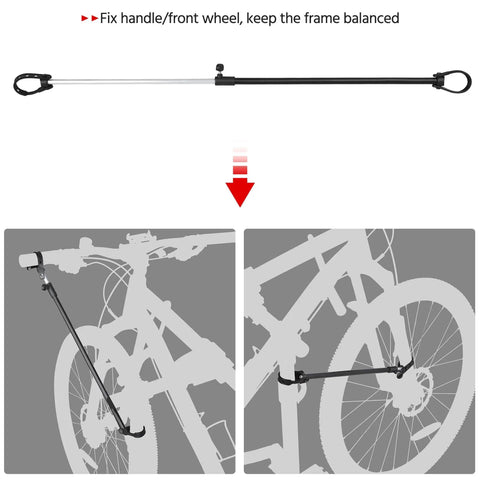 Height Adjustable Bike Repair Stand With Telescopic Arm And Free Tool Tray For Home Bicycle Maintenance and Assembly fixing bike wheel