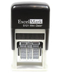 Heavy Duty Self Inking Date Stamp With Military And Euro Styling Prints sharp black ink dates and compact design for filing.