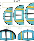 Inflatable Surf Wing with Pump For Wing Foil Paddle Board And Hydrofoil Portable Windsurfing Wing sizes 4m², 5m², 6m².