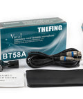 BT 58A Wired Dynamic Vocal Microphone For Singing, supercardioid handheld XLR mic with 16ft cable, stand adapter, and manual.