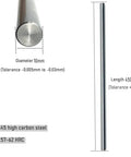 Two Pack 10mmx450mm Linear Motion Rods Chrome Plated Case Hardened Steel Guide For 3D Printers Diy CNC Machines Featuring Ultra Smooth Mirror Finish High Hardness Extreme Straightness Tight H8 Tolerance For Precise Linear Motion; 10mm x 450mm steel rod
