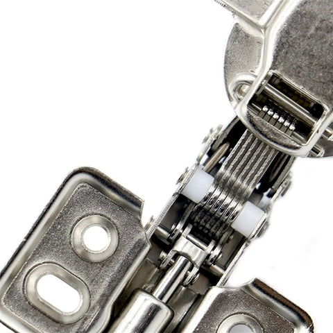 Close-up of Dope Soft Close Cabinet Hinges With Hydraulic Dampers Iron Core Build, showcasing surface mount design.