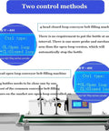 4-head control panel of Desktop Automatic Liquid Filler Machine With Belt Conveyor, 4 Nozzle Digital Control System.