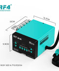 Digital LCD Soldering Station With 105C Low Volatility, dimensions 22x16.7x12.8cm, shown from top angle with controls visible