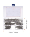 160 Pieces Stainless Steel Cotter Pin Set With Spring Cotter Clips All In One Fasteners Kit for Auto Machinery and Trucks