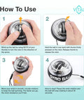 How to use Gyro Wrist Ball Exerciser With Progressive Resistance For Wrist And Forearm Strength Killer Grip Trainer For Reps Hand Therapy And Arm Workout Tool Clear Design Without Led Lights instructions.