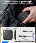 Person placing Ridiculously Fast 512GB USB C External SSD With Up To 2000MB Per Second Transfer Speed USB 3.2 Gen 2x2 in bag