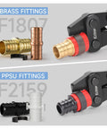 PEX Copper Ring Removal Tool Decrimper For Copper Crimp Rings In Half Inch, Three Quarter Inch, And One Inch Sizes with fittings
