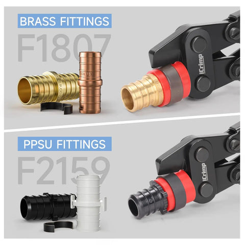 PEX Copper Ring Removal Tool Decrimper For Copper Crimp Rings In Half Inch, Three Quarter Inch, And One Inch Sizes with fittings