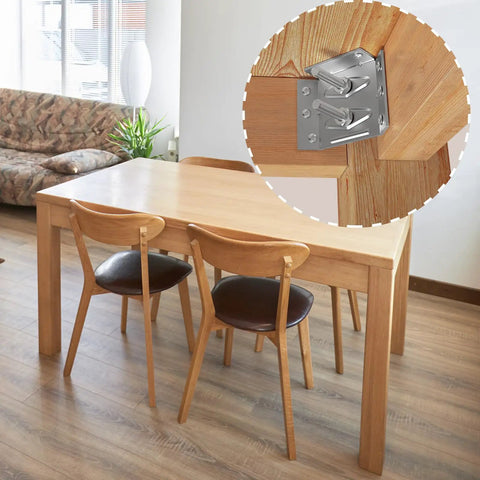 Solid As A Rock 12 Piece Surface Mount Corner Brackets For Heavy Duty Table Apron Reinforcement And Sturdy Wood Leg Fixes That Make Diy Furniture Repairs Total Game Changers With No Sweat Installation