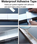 Applying waterproof adhesive tape to Slim Low Profile Trench Drainage Kit For Outdoor Pathways And Driveways Tough As Nails Heavy Duty 304 Stainless