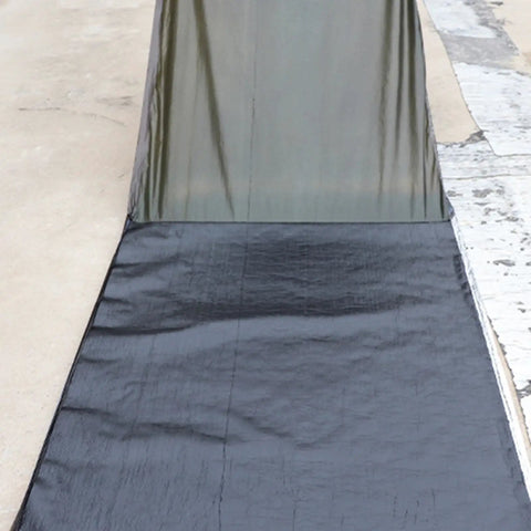Premium Ultra Heavy Duty Self Adhesive Waterproof Roof Patch Tape For Asphalt Shingles And Leaks on shingles, showcasing its strong black sealing surface.