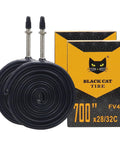 Two Pack 700x28C And 32C Bike Tubes With 48Mm FV Presta Valve For 700C Road Bikes, Reinforced Sidewall, Puncture Resistant Inner Tubes