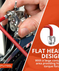 Hand using 18 Piece Magnetic Allen Key Set With Ball End Hex Keys And Torque Handle, S2 Steel Long L Keys, on bike repair