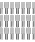 Stainless Steel Shelf Support Pins 5mm Glass and Wood Shelf Pegs Nickel Plated Surface For Cabinets and Closets 150 Piece Pack