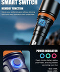 Smart switch and power indicator on Beast 3600 Lumen Dive Light With 150M Depth Rating And 300M Long Range Beam