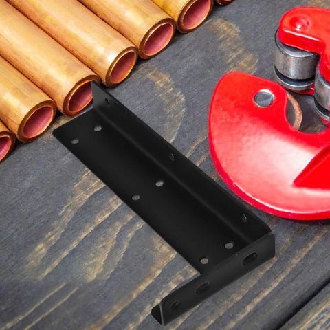 Heavy Duty Floating Shelf Brackets Set Of 2 Wall Mounted Invisible Iron Supports for 3cm thick panels on a workshop table