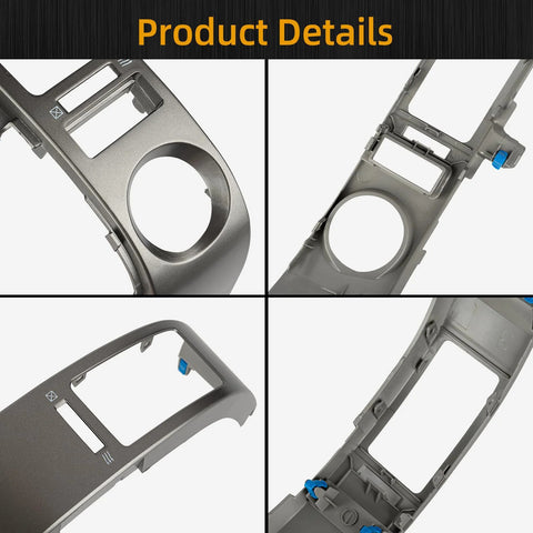 OVANOH 4PCS center A/C dash vent trim panel for Toyota Prius, gray, front view
OVANOH 4PCS center A/C dash vent trim panel for Toyota Prius, gray, side view
OVANOH 4PCS center A/C dash vent trim panel for Toyota Prius, gray, close-up vent opening
OVANOH 4PCS center A/C dash vent trim panel for Toyota Prius, gray, installed in dash