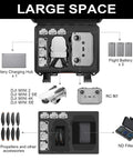 Waterproof Hard Drone Case With Custom Foam For DJI Mini 4K Mini 2 And Mini 2 SE Fly More Combo Large Carrying Case interior