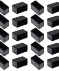20 Pack Rectangular Rubber Furniture Leg Caps For Chairs Tables Sofas And Beds 3/4 By 1-1/2 Inches Vinyl Flexible Floor Protectors