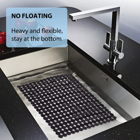 Two Pack Adjustable Kitchen Sink Mat With Fast Draining Design That Protects Dishes And Glassware Easy To Clean Dish Drying Mat DIY Cut To Fit Soft PVC Sink Protector For No Mess Drying And Quick Drain