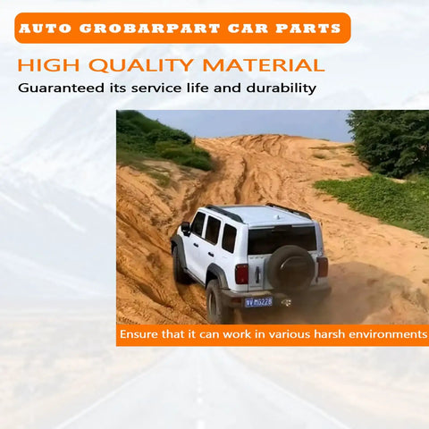 SUV driving on dirt road showcasing vehicle's off-road capabilities and durability in harsh environments.