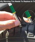 Go To Tire Tread Depth Gauge Set Color Coded For Quick Read In One Thirty Second Inch Increments Pack Of Two Reusable Sturdy Tool For Car Maintenance And Tire Health, metal clip in tire tread
