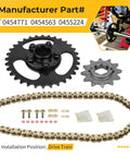 60L XRing Drive Chain And Drive Sprocket Assembly For Polaris RZR 170 2017 2021 BeefedUp Heavy Duty Kit With Wear Resistant Alloy Parts