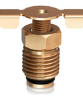 1/4 NPT Brass Air Compressor Drain Valve with Hand Turn Handle Moisture Drain Petcock Rust Resistant and Durable Valve