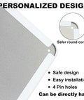Warning Sign For Hydrogen Safety Made Rugged No Nonsense Metal Tin For Workshop And Factory Areas 8x12 Inch corner detail with pin hole