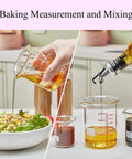 Baking Measurement and Mixing, Mini Glass Measuring Beaker Set In Borosilicate 2oz 4oz 8oz Cups For Kitchen And Bar Pro Grade Clear Markings Durable Small Glass Measuring Cups For Cocktails Baking Cooking And Lab Style Precise Measuring, 250ml cup pouring oil