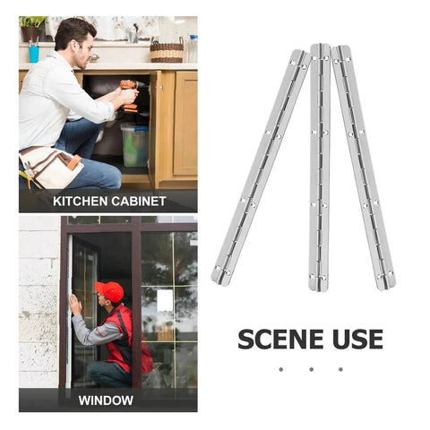 Stainless Steel Self Closing Reversible Door Hinge Set For Cabinet Doors Built Tough Heavy Duty Long Hinge 3 Pack use cases