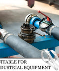 Heavy Duty 25 Pack Stainless Steel Hose Clamps 2.5 Inch Size With 5/8 Inch Wide Double Band for industrial equipment use.