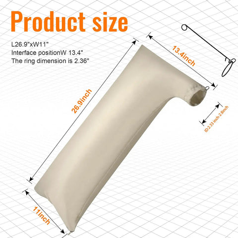 Extra Large Table Saw Dust Collector Bag Universal Fit For 10 Inch Power Tools With 2.5 Inch Port Hookup No Sweat Cleanup System. Size: 26.9x11 inches.
