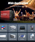 Heavy Duty 2000 Watt Pure Sine Wave Inverter 12 Volt To 110 Volt Converter With Digital Display and Remote Control for RV use.