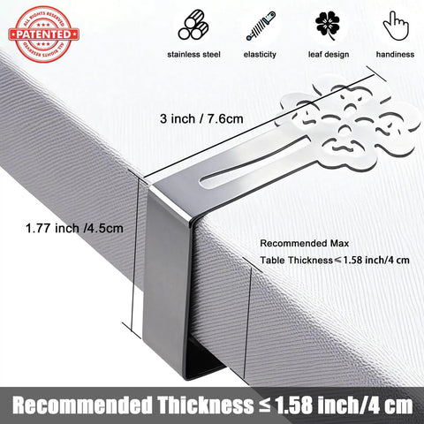 Heavy Duty Tablecloth Clips For Outdoor Tables 10 Pack Windproof Stainless Steel Clips Clamp Set Keeps Tablecloth Flat And Secure.