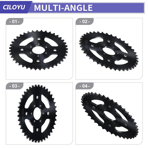 High Speed 40T 420 Sprocket With 37mm Bore And 6 Hole Mount For Mini Bikes Replacement Gear multi-angle view