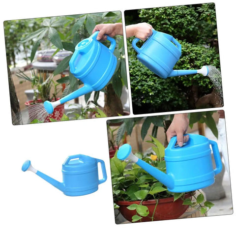 Long Spout Watering Can For Indoor And Outdoor Plants Plastic Watering Pot With Durable Ergonomic Handle And Long Nozzle Easy Grip For Flowers Foliage And Houseplants Sky Blue Gardening Tool, plastic, sky blue